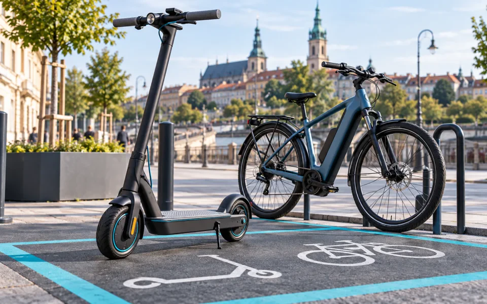 Hulajnoga elektryczna i rower elektryczny w wyznaczonej strefie miejskiej